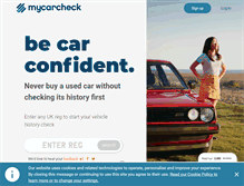 Tablet Screenshot of mycarcheck.com